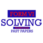 Mock Examination Form Six North-Western Zone