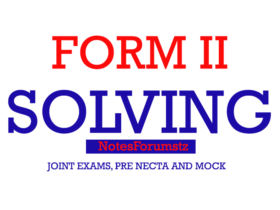 FORM TWO PRE MOCK BUNDA PAST PAPERS