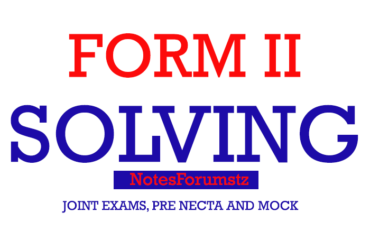 Form Two Joint Exam Mufindi DC