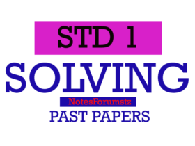 Midterm Exam Standard 1 By MESP - English Medium 11 Standard One – New Syllabus Model Examination