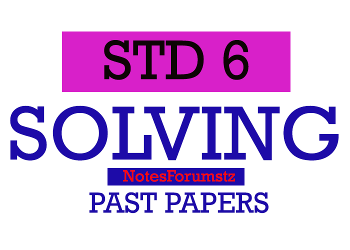 New Format Standard Seven Examination 9 New Format Standard Seven Examination
